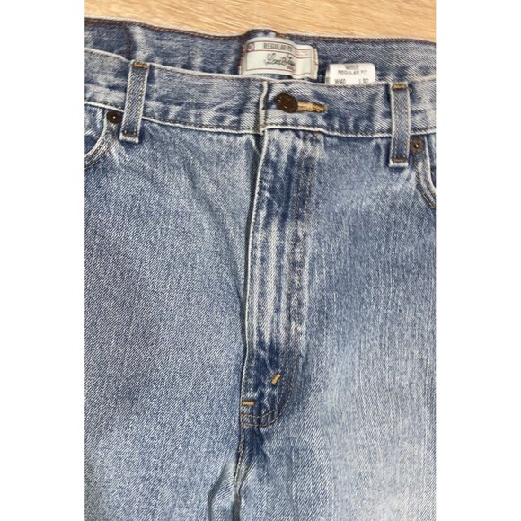 Signature By Levi Strauss And Co Mens Regular Fit Blue Straight Jeans Size 40x32 - Picture 2 of 6